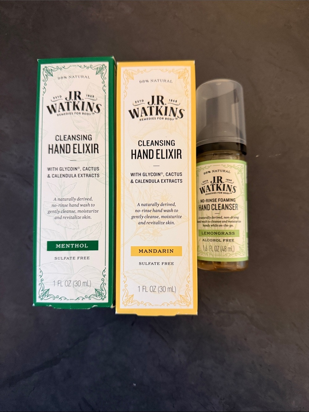 Cleansing Hand Elixir & Foaming Hand Cleanser – Menthol, Mandarin & Lemongrass